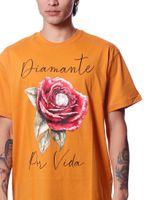 Camiseta-Diamond-Diamante-Por-Vida-Tee-Mustard