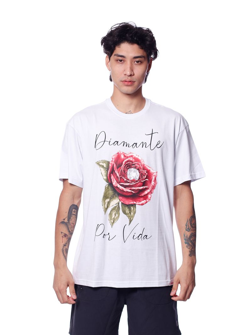 Camiseta-Diamond-Diamante-por-Vida-Tee-White