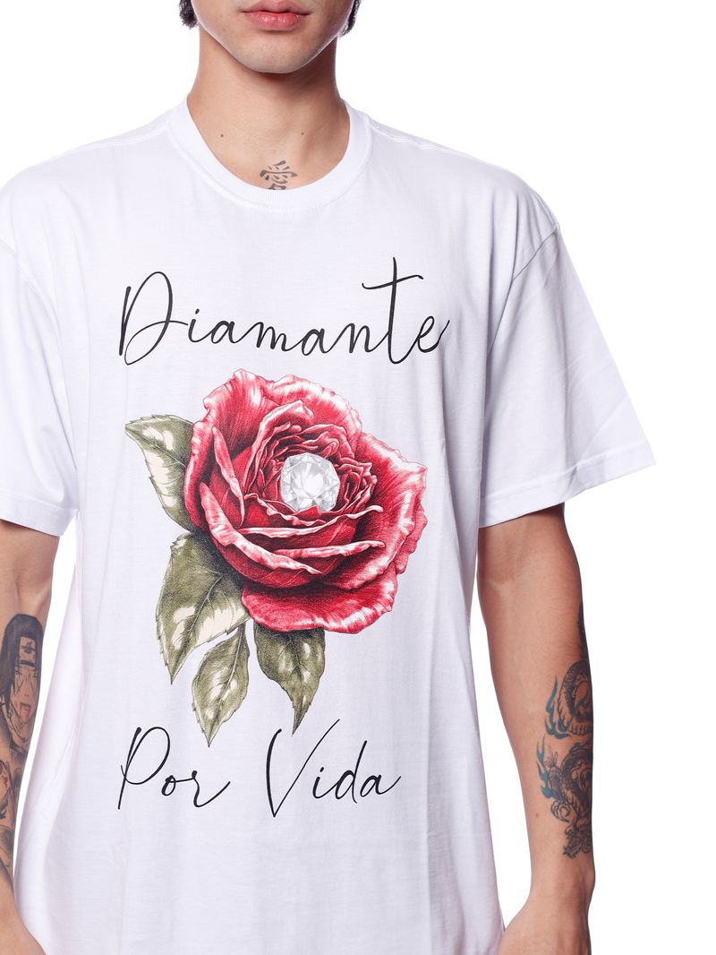 Camiseta-Diamond-Diamante-por-Vida-Tee-White