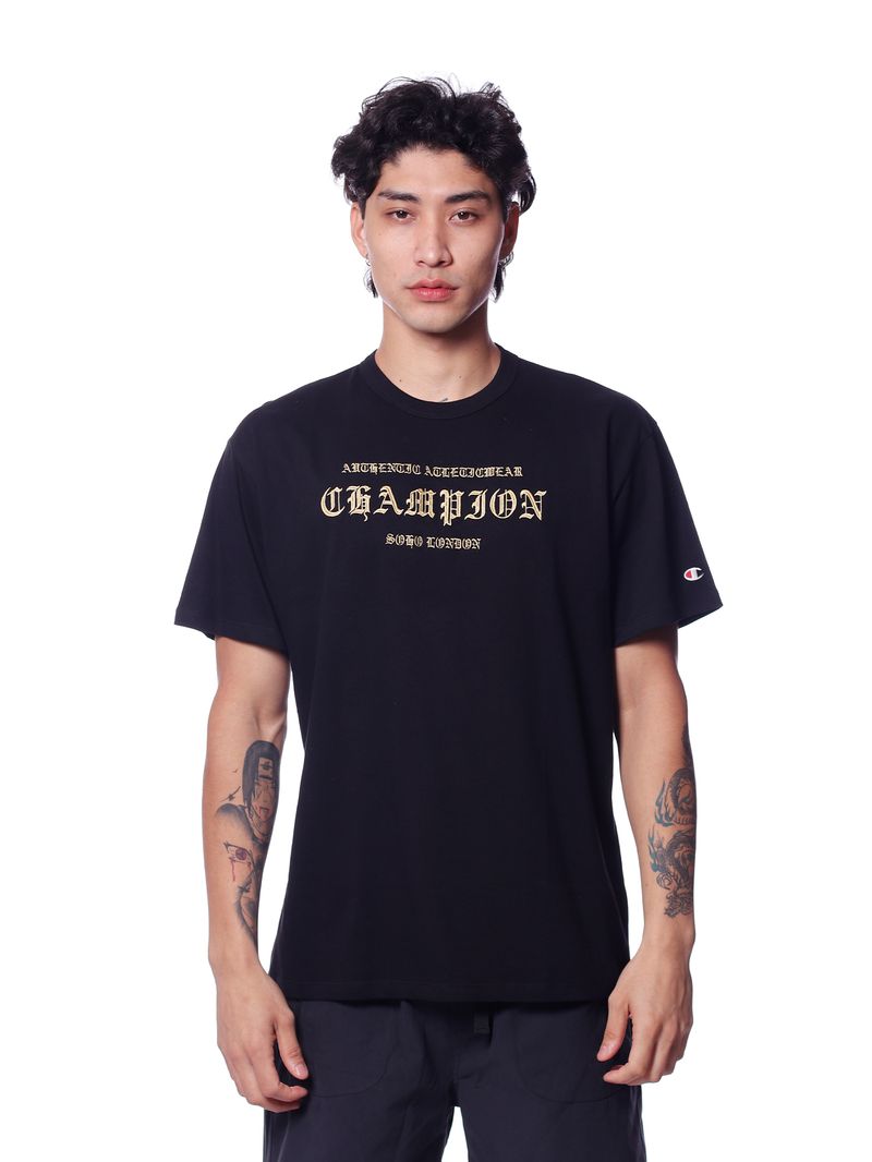 Camiseta-Champion-London-Athletic-Black-golden