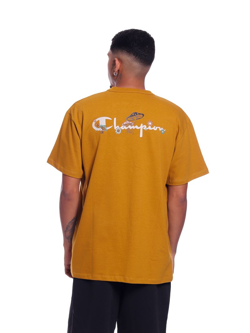 Camiseta-Champion-Botanical-Flash-golden