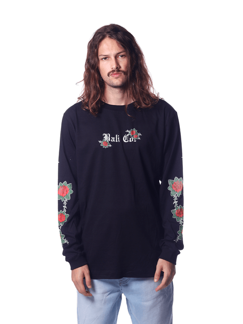 Camiseta Manga Longa Bali Hai Rosa de Espinhos