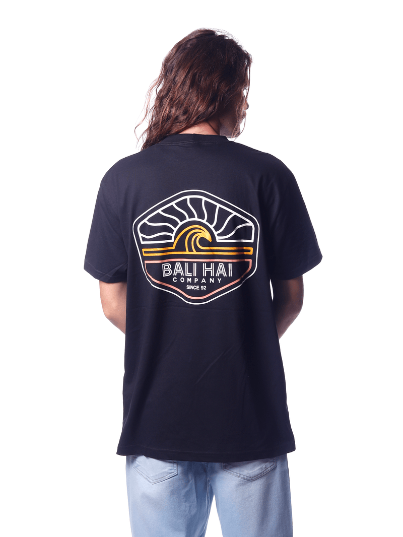 Camiseta-Bali-Hai-Sunrise-Wave-Preto