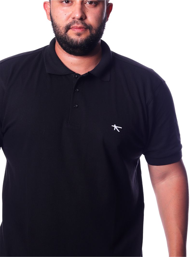 Camisa-Polo-Plus-Size-Bali-Hai-Lettermark-Preto