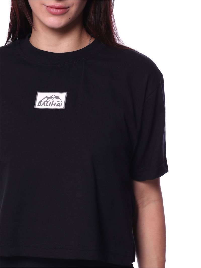 Cropped-T-Shirt-Bali-Hai-Montain-Preto