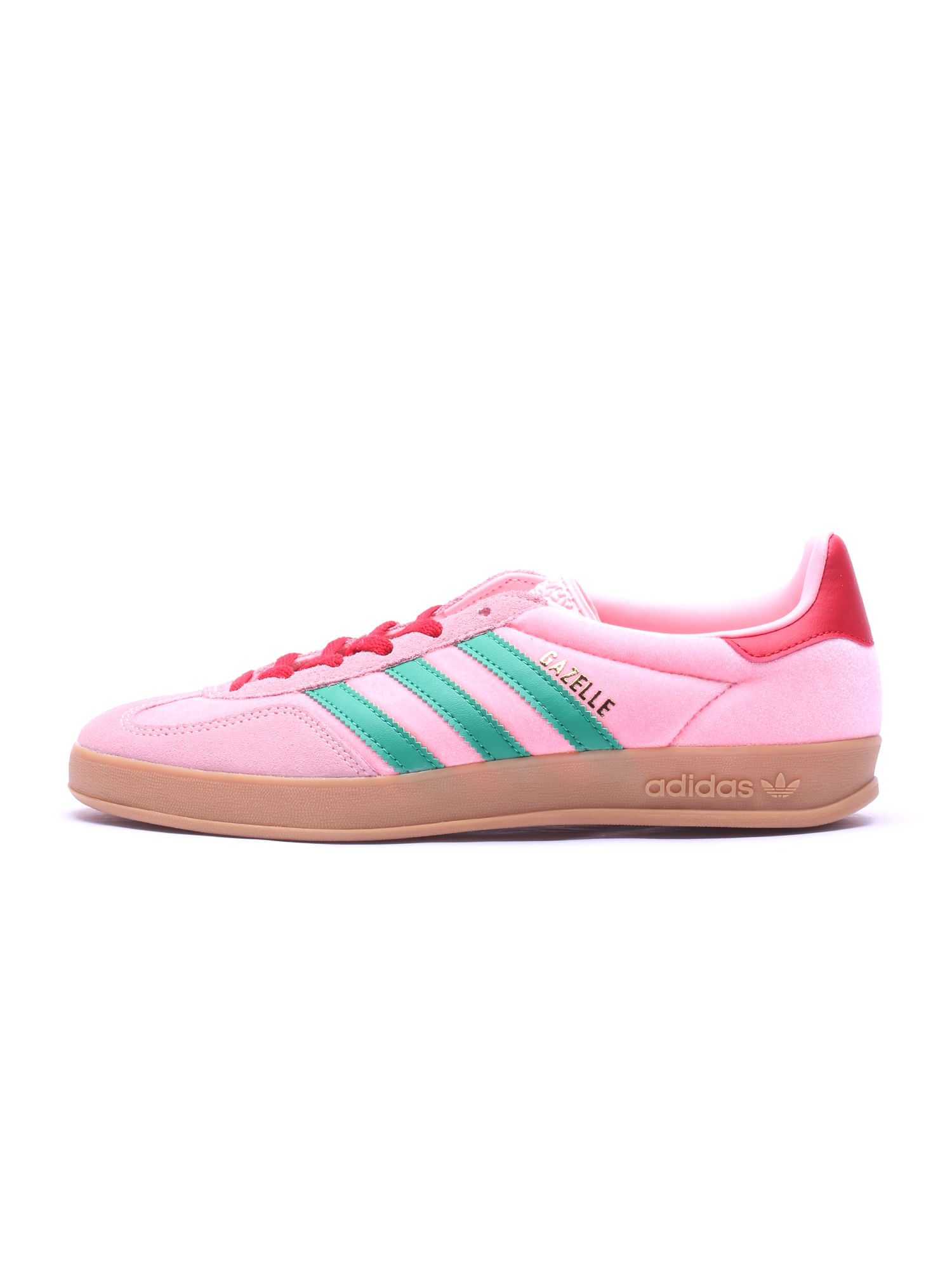 Tênis Adidas Gazelle Indoor Court Green / Glow Pink / Gum