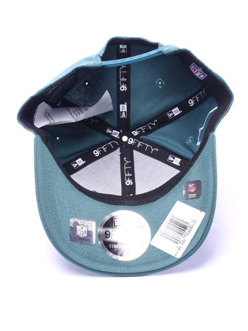 Bone-New-Era-9FIFTY-Stretch-Snap-Onca-Pintada-Philadelphia-Eagles-2024-Sao-Paulo-Game-Verde