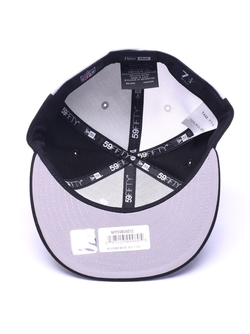 Bone-New-Era-59FIFTY-Fitted-Low-Profile-Las-Vegas-Raiders-Sideline-2023-Preto