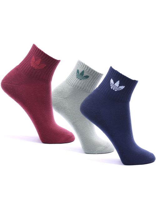 Meias Adidas Cano Médio 3 Pares