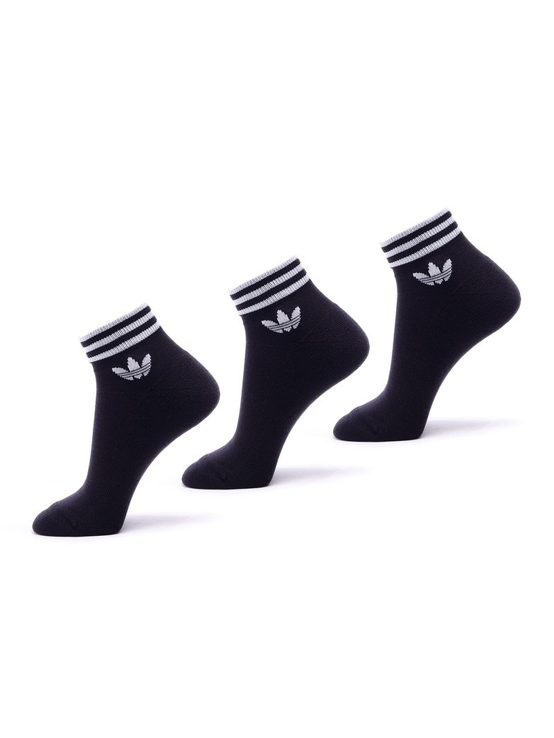 Meias-Adidas-Island-Club-Trefoil-Ankle-3-Pares-Black