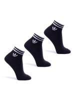 Meias-Adidas-Island-Club-Trefoil-Ankle-3-Pares-Black