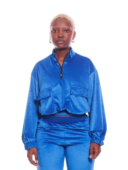 Blusa Cropped Bali Hai Meio Ziper