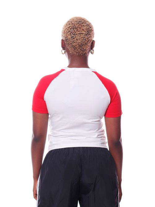 Camiseta Adidas Slim Raglan Adicolor Três Listras