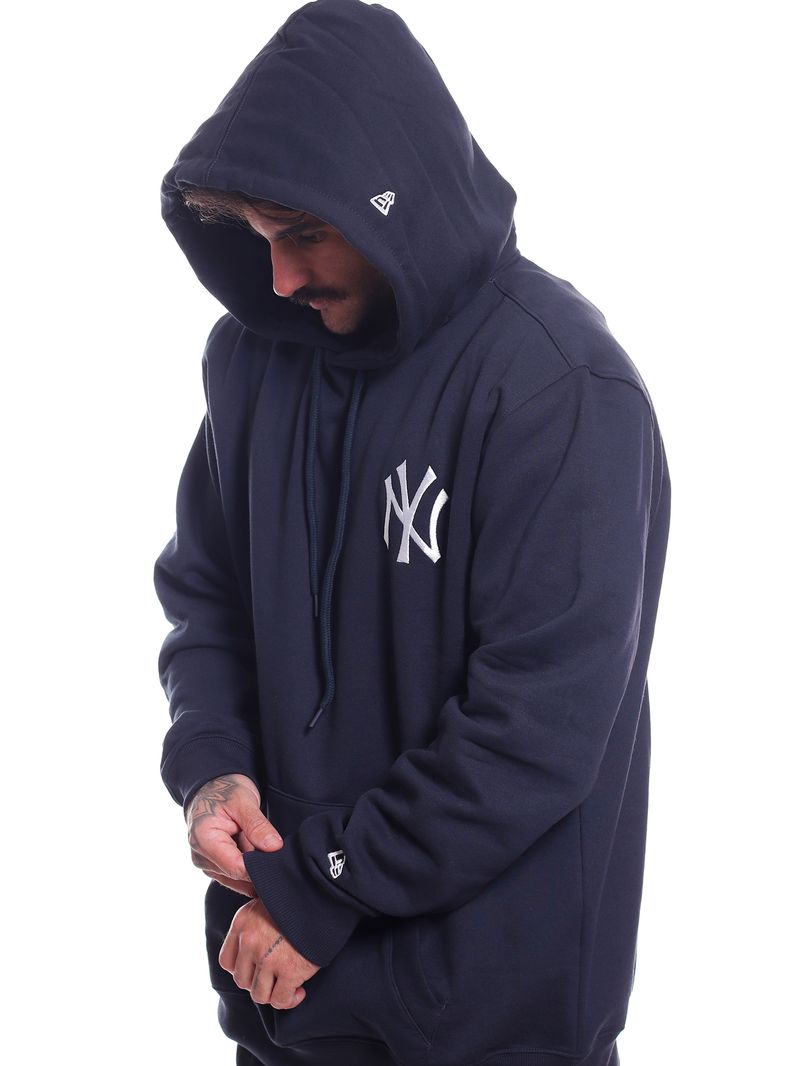 Moletom-Plus-Size-New-Era-MLB-New-York-Yankees-Core-Marinho