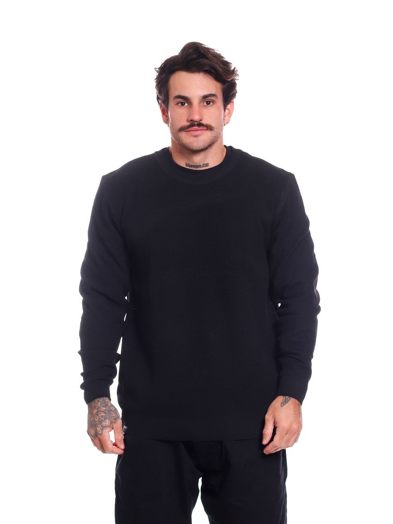 Sueter-Plus-Size-Bali-Hai-Basic-Tricot-Preto