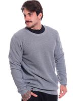 Sueter-Plus-Size-Bali-Hai-Basic-Tricot-Cinza
