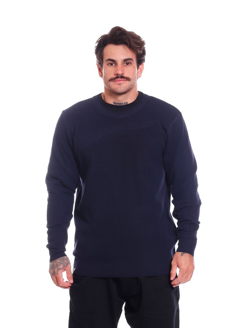 Sueter-Plus-Size-Bali-Hai-Basic-Tricot-Marinho