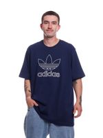 Camiseta-Adidas-Adicolor-Outline-Trefoil-Blue