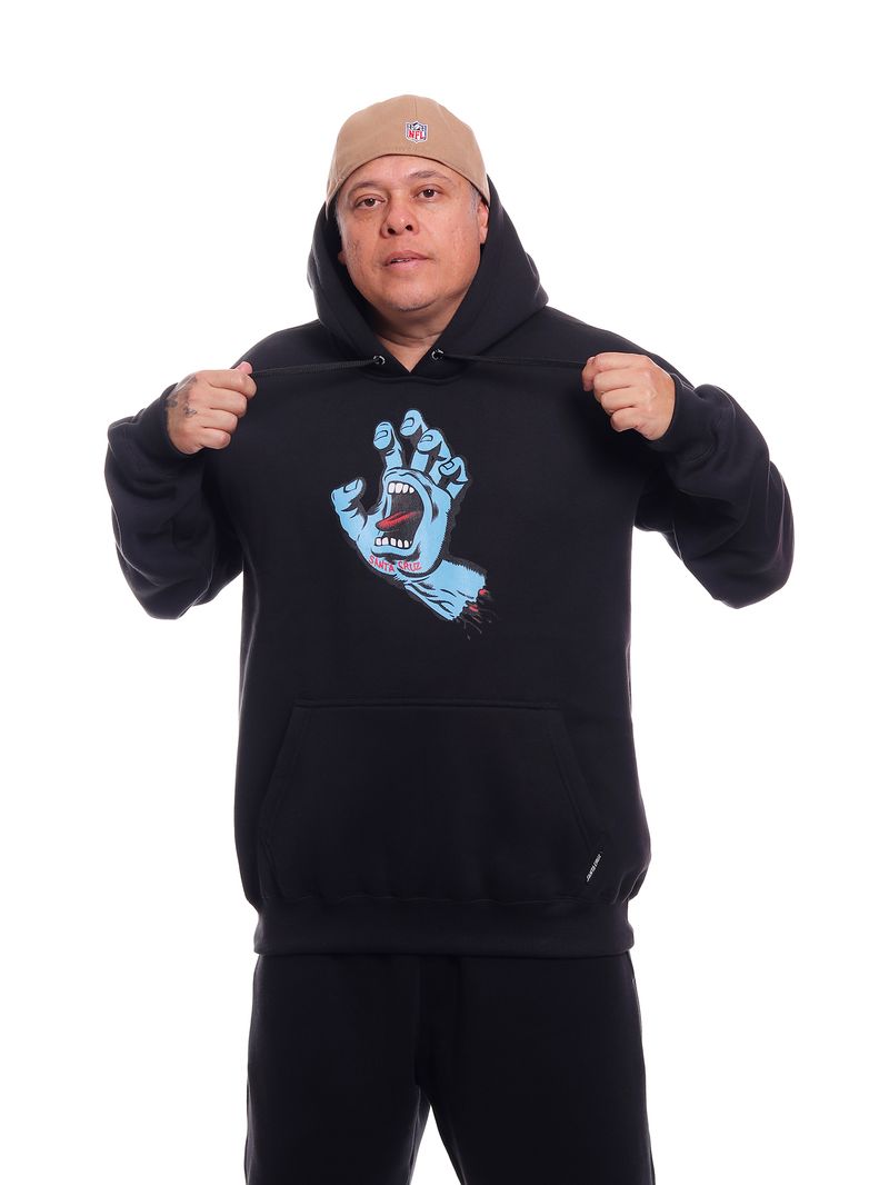 Moletom-Plus-Size-Santa-Cruz-Screaming-Hand-Preto