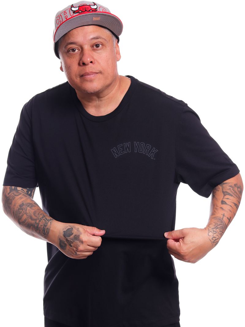 Camiseta-Plus-Size-New-Era-MLB-New-York-Yankees-Preto