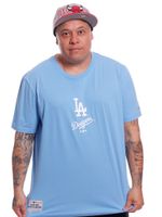 Camiseta-Plus-Size-New-Era-MLB-Los-Angeles-Dodgers-Azul-claro