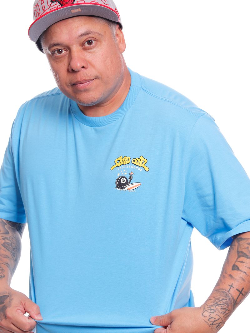 Camiseta-Plus-Size-Santa-Cruz-Winkowski-8-Ball-Azul-claro