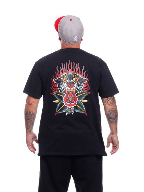 Camiseta Plus Size Bali Hai Tiger Rose