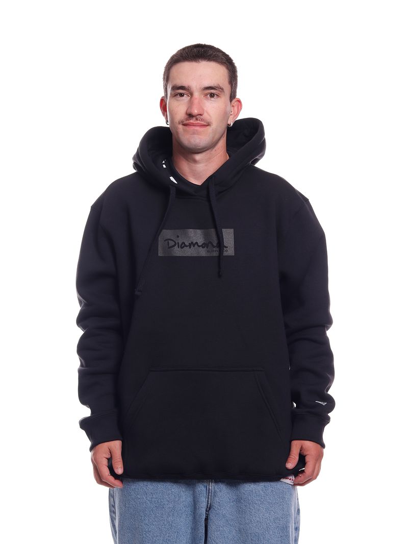 Moletom-Diamond-Tonal-Box-Logo-Hoodie-Black