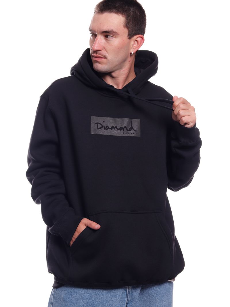 Moletom-Diamond-Tonal-Box-Logo-Hoodie-Black