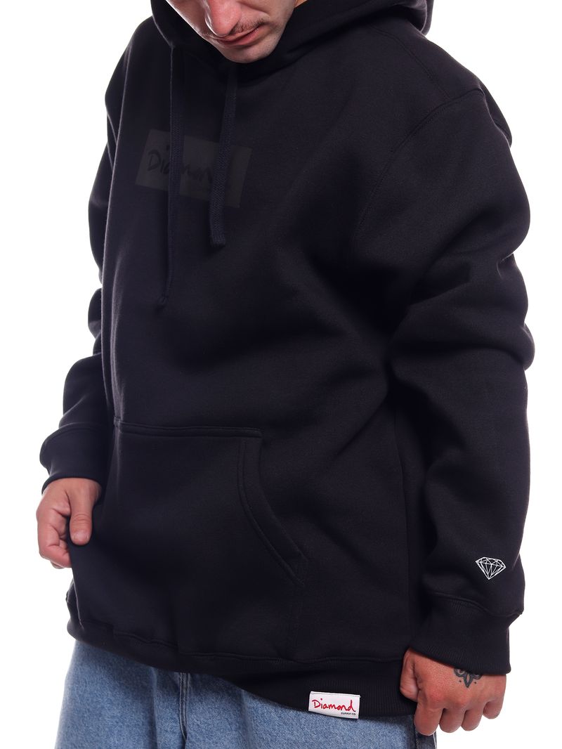 Moletom-Diamond-Tonal-Box-Logo-Hoodie-Black