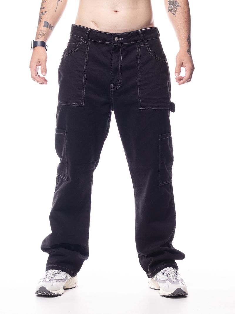 Calca-Bali-Hai-Straight-Cargo-Carpinteiro-Hanks-Plus-Preto