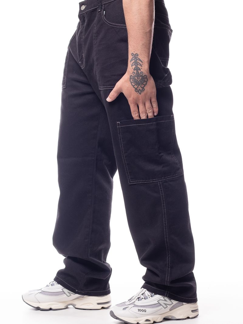 Calca-Bali-Hai-Straight-Cargo-Carpinteiro-Hanks-Plus-Preto