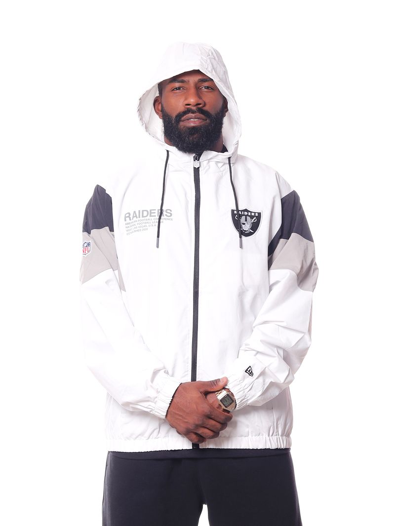 Jaqueta-Corta-Vento-New-Era-NFL-Las-Vegas-Raiders-Institutional-Style-Branco