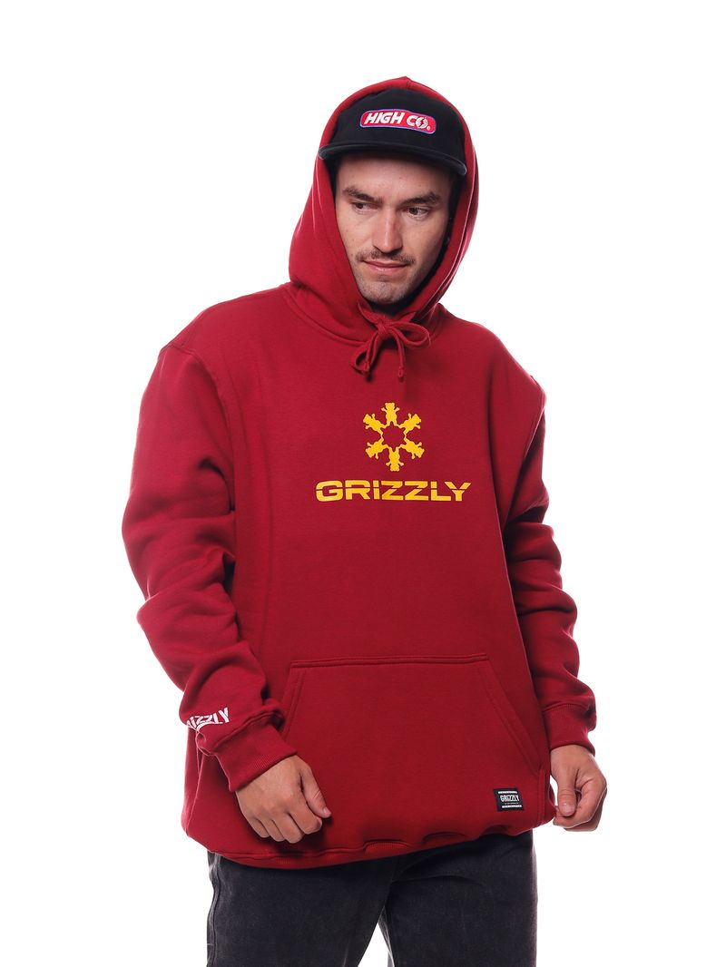 Moletom-Grizzly-Outdoor-Division-Drift-Hoodie-Red