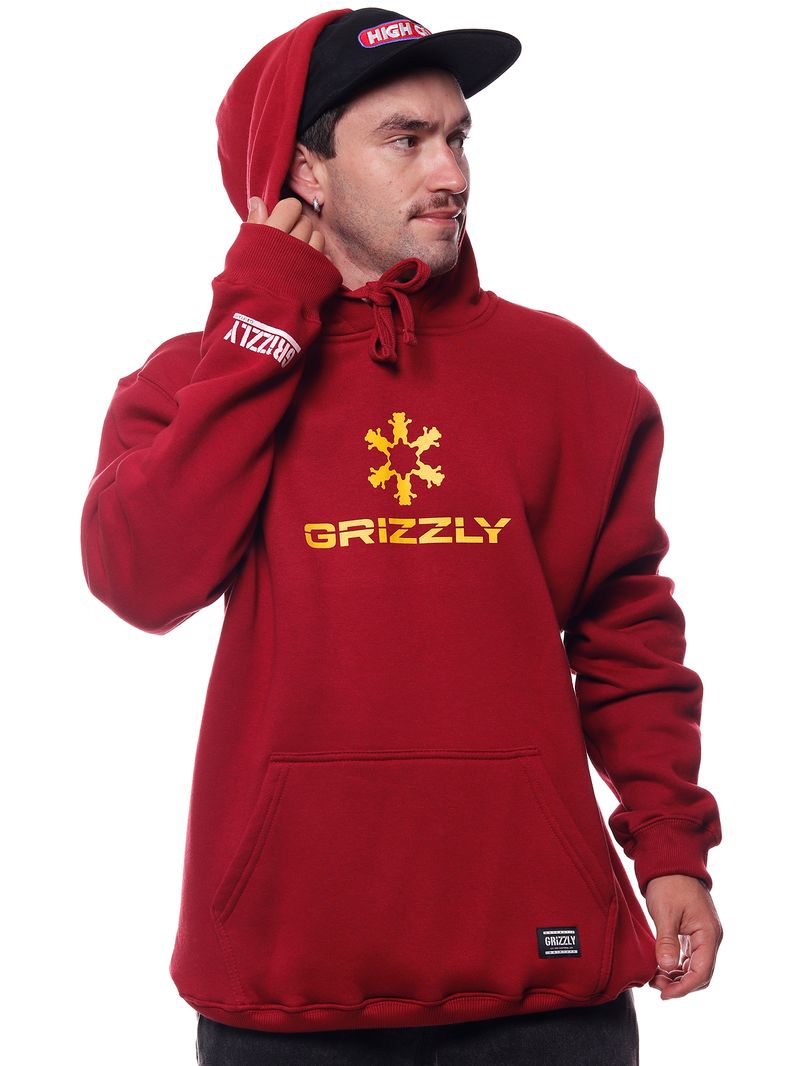 Moletom-Grizzly-Outdoor-Division-Drift-Hoodie-Red