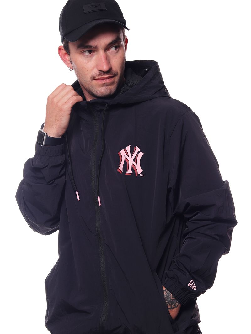 Jaqueta-Corta-Vento-New-Era-MLB-New-York-Yankees-Core-Street-Preto