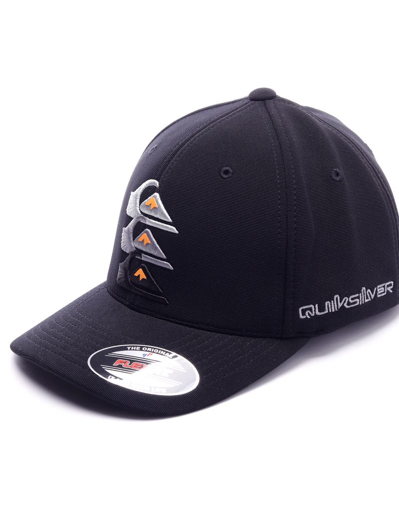 Bone-Quiksilver-Embroidery-Three-Logo-Black