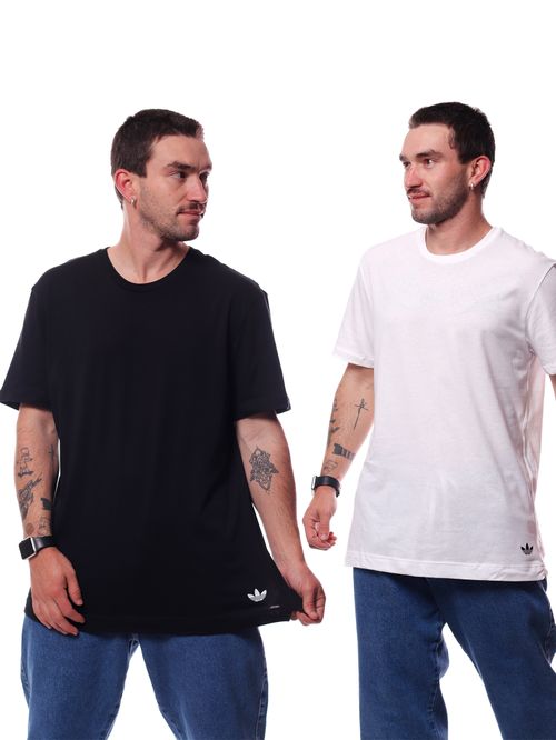 Kit 2 Camisetas Adidas Confort Core Cotton Crew