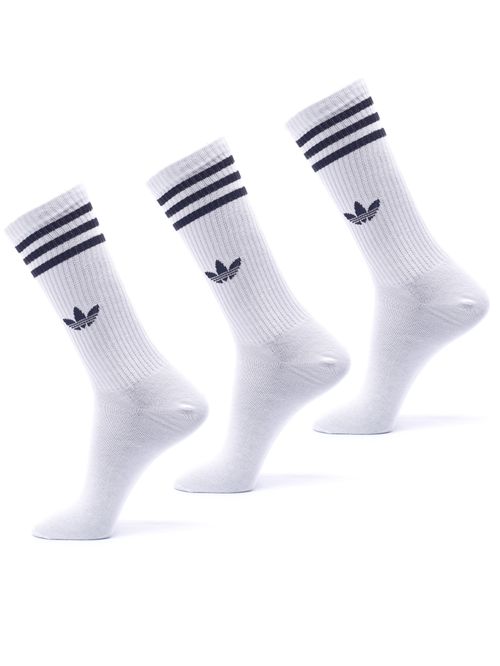 Meia Adidas Três Listras High Crew 3 Pares