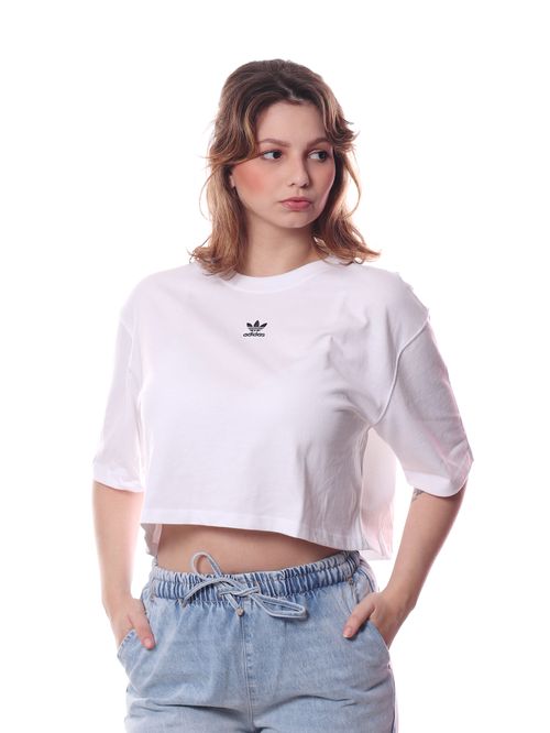Camiseta Cropped Adidas Essentials