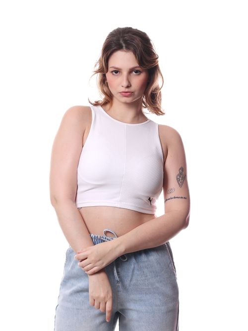 Top Puma Wardrobe ESS Ribbed Crop