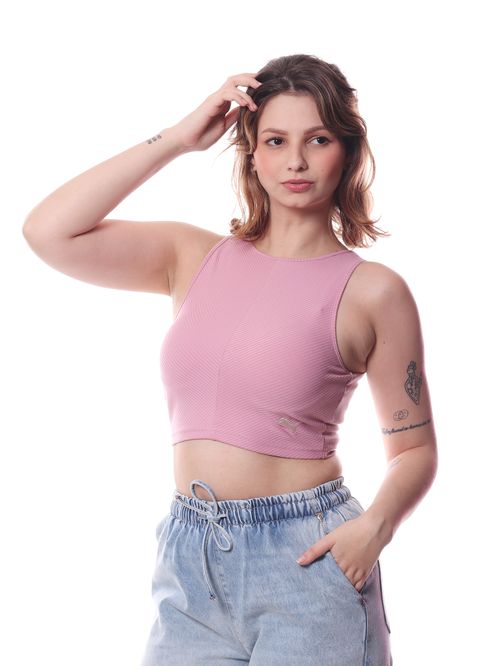 Top Puma Wardrobe ESS Ribbed Crop