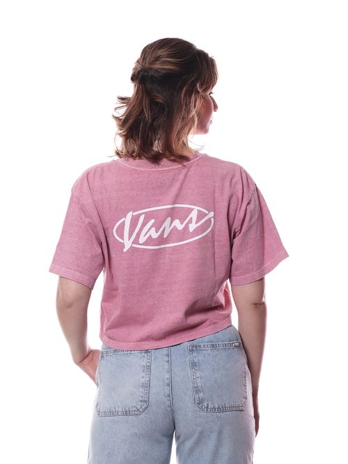 Camiseta Cropped Vans SS Era Script Relaxed