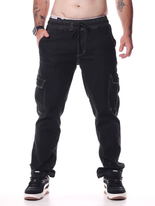Calça Jeans Bali Hai Cargo Elastico