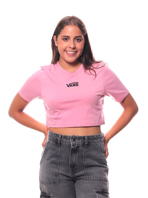 Camiseta Vans Ss Flying V Crew Crop