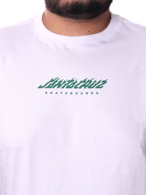 Camiseta Santa Cruz Dice Flame Dot Strip